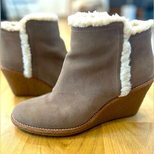 Cole Haan Michele Suede Waterproof Booties- size 10